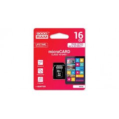 CARTE MÉMOIRE GOODRAM MICRO SD 16GB + ADAPTATEUR UHS 1